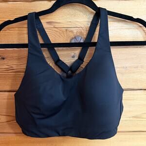 Athleta Advance Black Sports Bra Size 34D